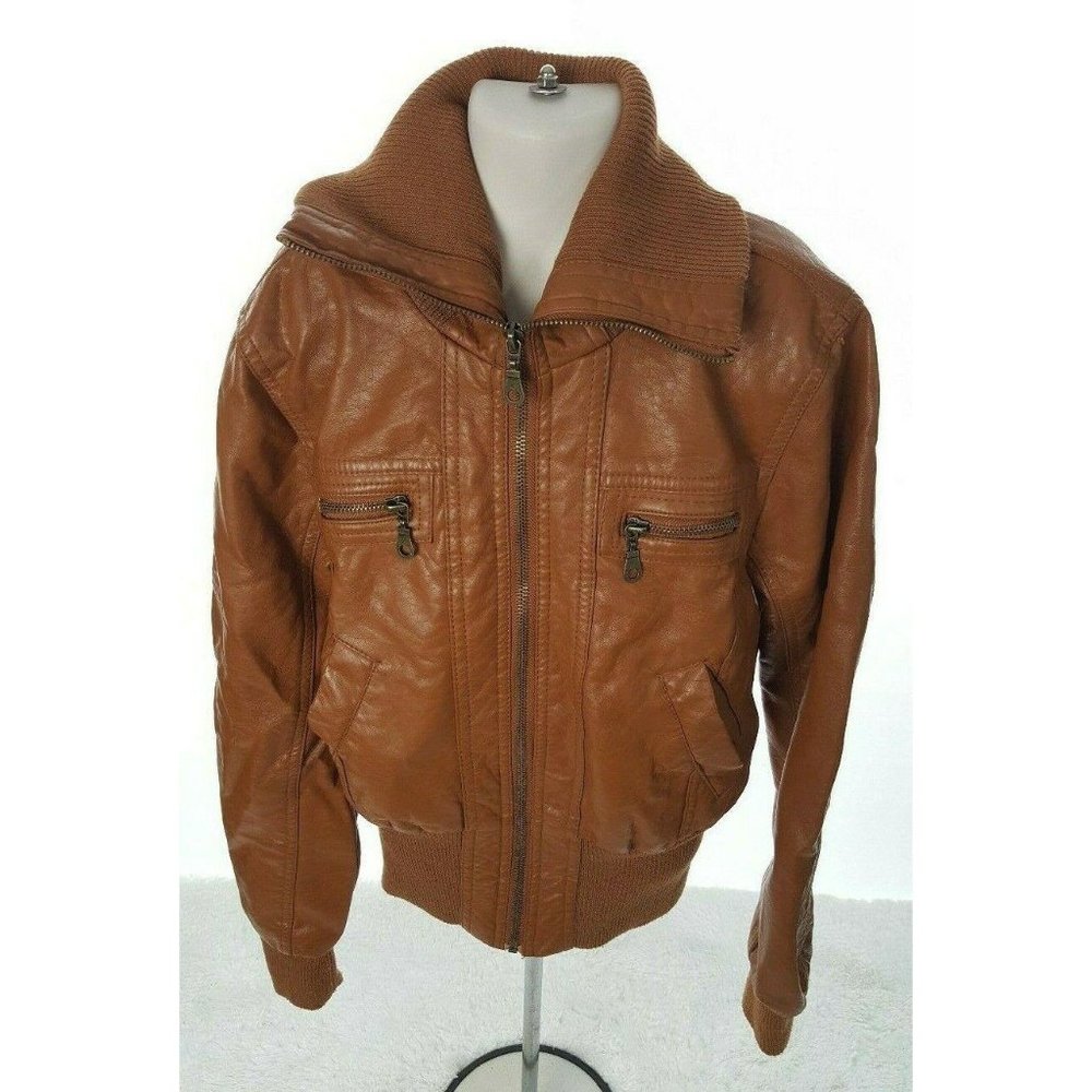 Paris Blues Moto Bomber Jacket Women Size Small